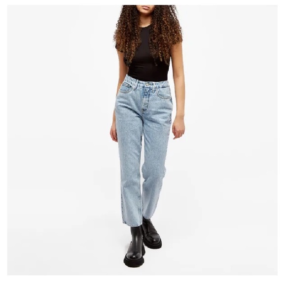 Good American 90s Duster high rise crop straight jean - Picture 1 of 3